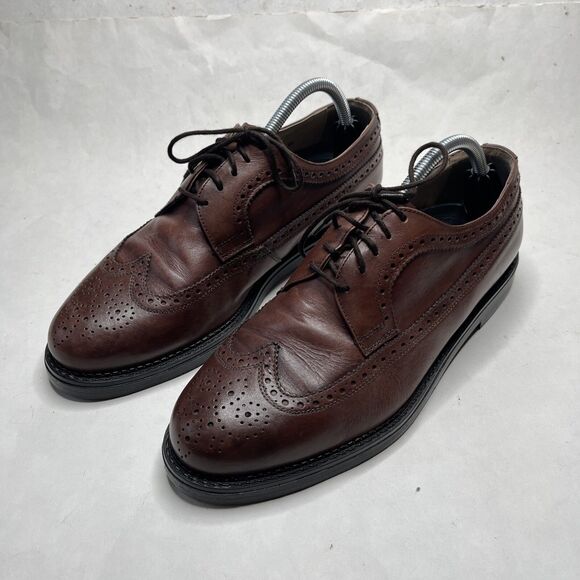 Italian Dress Shoe Lavorazione Artigiana Men\'s Leather Cap Toe Oxfords Size 10 main image 7